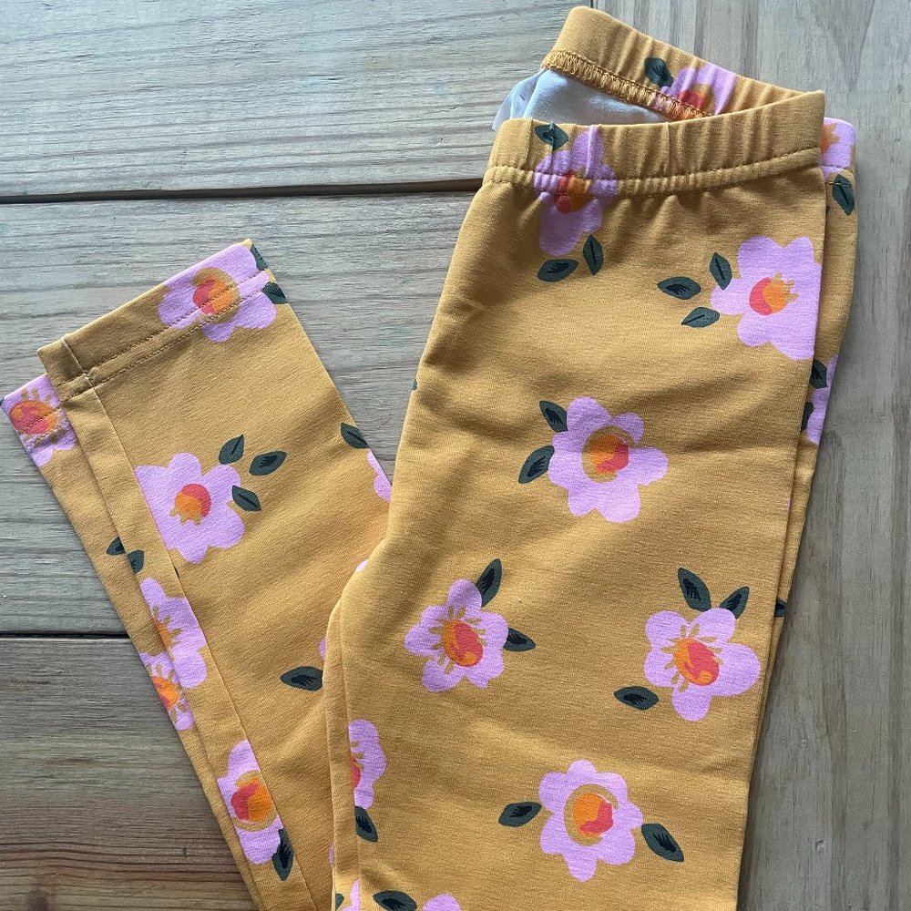 Hanna Andersson Classic Floral Leggings- NWOT